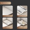 Telescopic drawer, extendable drawer kitchen carbon steel storage shelves for kitchen cabinets, extendable cabinet organizer no drilling and nailing - 4 of 4