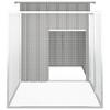 vidaXL Rabbit Cage Gray 78.7 in.x35.8 in.x39.4 in. Galvanized Steel - 4 of 4