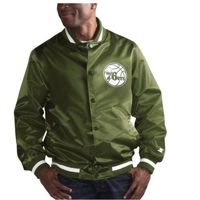 STARTER Mens Philadelphia 76ers Varsity Jacket