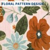 Washable Floral Area Rug Living Room Rug, Foldable Soft Indoor Carpet for Bedroom, Office & Dinning Room - 4 of 4
