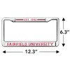 Fairfield University School Logo Full Size Standard License Plate Metal Frame - 4 of 4