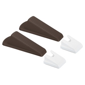 Unique Bargains Rubber Durable Sturdy Non-slip Door Stop with Storage Box - 1 of 4