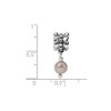 Black Bow Jewelry 6mm Gray FW Cultured Pearl & Sterling Silver Dangle Bead Charm - 2 of 3