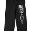 Attack On Titan Season 2 Titan And Logo Men's Black Sleep Pajama Pants - image 2 of 4