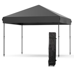 10X10FT Pop Up Canopy - Commercial Instant Shelter, Adjustable Heights, with Wheeled Bag, Portable Gazebo for Patio, Deck, Garden, Beach - 1 of 4
