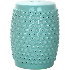 Stella Nailhead Garden Stool - Indoor/Outdoor - ACS4530 - Safavieh - 1 of 3