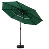 CAVINAS 9 Ft 3 Tier Auto-tilt Patio Umbrella with Tilt Adjustment,Outdoor Umbrella with 8 Steel Ribs for Poolside and Yard,No Base - 4 of 4