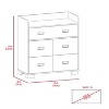 NicBex Dresser for Bedroom with 5 Drawers,Mordern Storage Cabinet with Open Shelf for Living Room,Dining Room,Hallway - 3 of 4