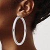 Black Bow Jewelry 5mm Sterling Silver, Extra Large Round Hoop Earrings, 65mm (2 1/2 In) - 3 of 4