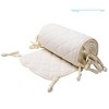 MyKids-USA Baby Fresh Solid Color Double-Layered Gauze Baby Cot Bumper Soft Bedrail Cushion - 3 of 4