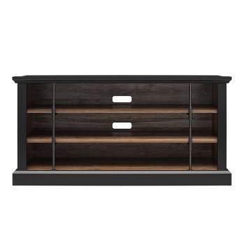 Hoffman Rustic TV Stand For TVs Up To 50" Black and Walnut - Room & Joy