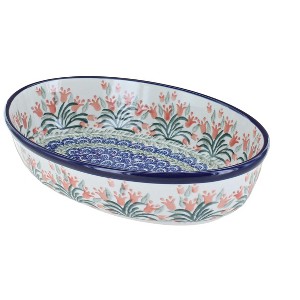 Blue Rose Polish Pottery 299 Ceramika Small Oval Baking Dish - 1 of 1