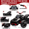 Jojoka 12V Kids ATV Ride On Car, Battery Powered Ride on Toys, 3 Wheelers Off-road Electric Vehicle with Bluetooth Audio, High/Low Speed, Headlights - 4 of 4