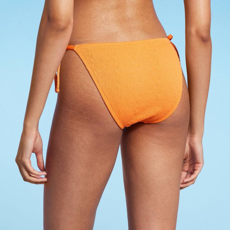 Women's Crepe Cheeky Bikini Bottom - Shade & Shore™ Orange, 3 of 7