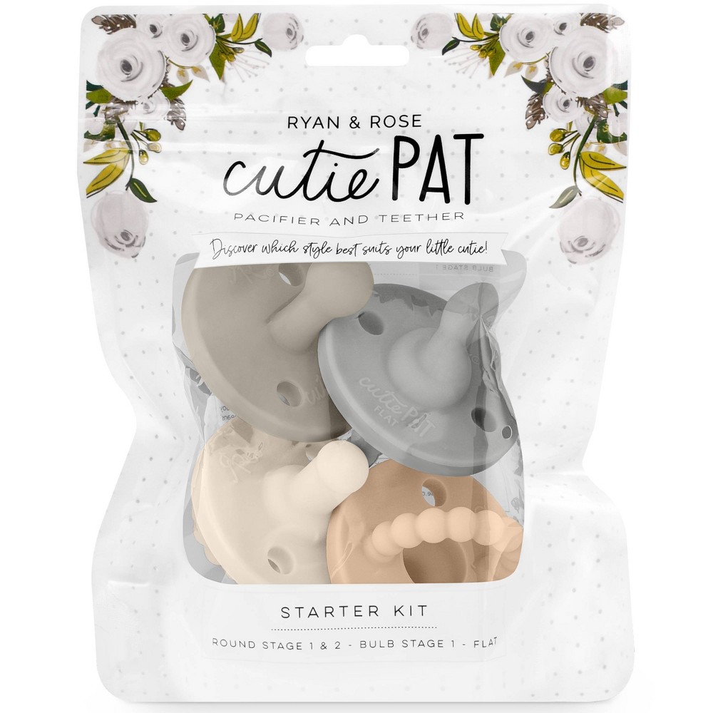 Ryan & Rose Cutie PAT Pacifier Kit - Neutral