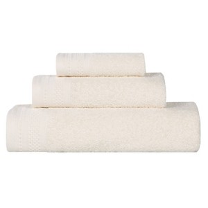 Honeycomb Waffle Border Cotton Medium Weight Towel Set by Blue Nile Mills - 1 of 4