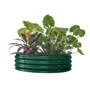 Vego Garden Wide Metal Outdoor Raised Garden Bed 42"x42"x11 - 1 of 4