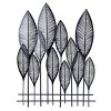 Nola Aesthetic Metal Leaves Wall Art Blue - StyleCraft: Iron Construction, Contemporary Botanical Decor, Includes Mounting Hardware - 3 of 4