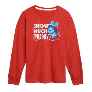 Boys' - Blue's Clues & You! - Snow Much Fun Long Sleeve Graphic T-Shirt - 1 of 4