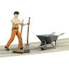 Bruder bworld Municipal Worker with Hat, Wheelbarrow, and Shovel - image 2 of 4