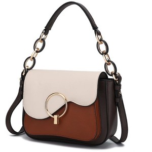 MKF Collection Fantasia Solid Vegan Leather  Women's Crossbody Bag by Mia K - 1 of 4