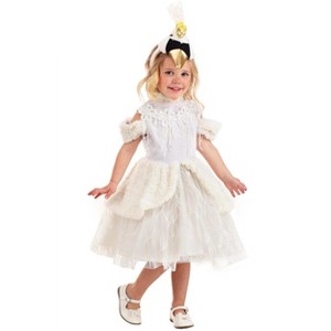 HalloweenCostumes.com Toddler Deluxe Swan Girl's Costume Dress - 1 of 4
