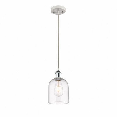 Bella - 1 Light Cord Hung Mini Pendant In Industrial Style-9.5 Inches Tall and 5.5 Inches Wide