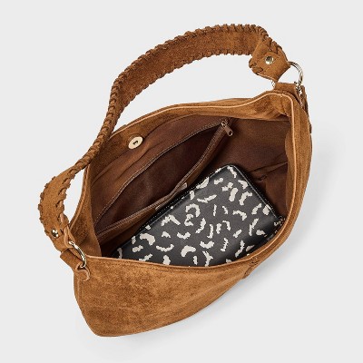 Сумки Universal Thread Western Faux Suede with Tassel Shoulder Bag Purse - Universal Thread™ Brown — фото 4