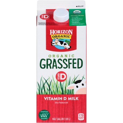 Horizon Organic Whole Grassfed Milk - 0.5gal