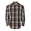 Gioberti Men's Western Plaid Long Sleeve Shirt with Pearl Snap-on - 2 of 3