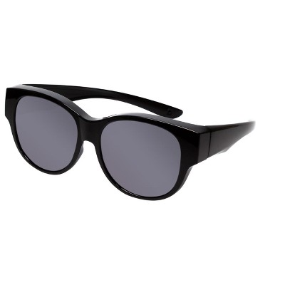 Calabria 9016 Medium/Large Polarized Fitover Sunglasses Crystal Amber Fade&Brown