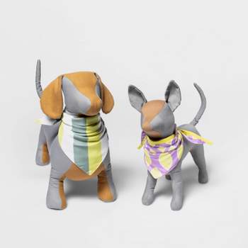 Cooling Lemon/Stripe Collar Slide Dog Bandana - 2pk - Boots & Barkley™