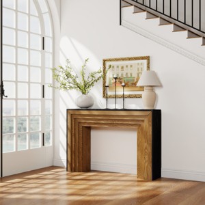 TopComfy End Tables 47in Modern Wood Console Table Entryway Table Sofa Table Entrance Table Furniture for Living Room, Gray, 49.4"*35.4"*29.6" - 1 of 4