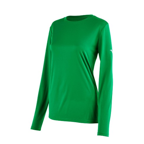 Mizuno Women's Mizuno Long Sleeve Tee Womens Size Extra Extra Large In  Color Kelly Green (4L4l)