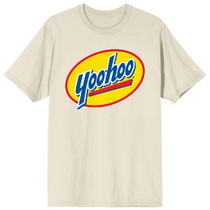 Yoohoo Classic Logo Men's Natural Short Sleeve Tee - 1 of 3
