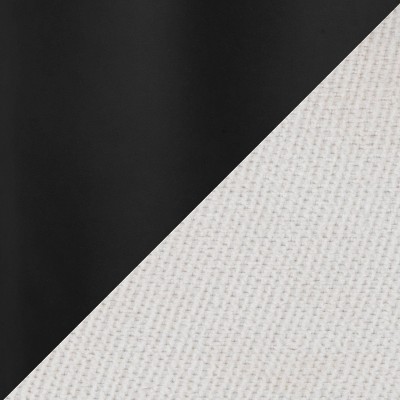 Cinch 26" Cream Fabric and Black Metal Swivel Counter Stools, Set of 2