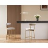 25" Modern Gold Bar Stools Set of 2 Counter Height Bar Stools - 2 of 4