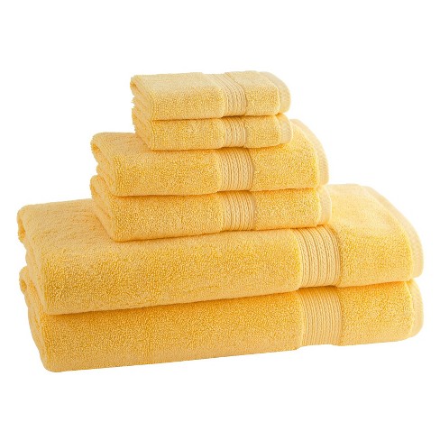 Gardening Spring Soft Cotton Thick Towels Set Bath Towel (Light Yellow)