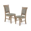 Set of 2 Oliver Dining Side Chair Natural/Gray - 2 of 4