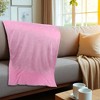 Unique Bargains Blanket Simple Coral Fleece 39"x28" - 4 of 4