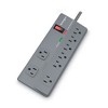 Kensington Guardian Premium Surge Protector, 8 AC Outlets, 6 ft Cord, 1,080 J, Gray - image 3 of 4