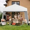 Tangkula 14 X 9.2 FT Pop up Canopy Tent w/ 2 Convertible Sidewalls to Awning & Stakes - 3 of 4
