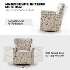 Julia Transitional Swivel Rocker Chair with Removable Backrest Set of 2|ARTFUL LIVING DESIGN-BLUE - 4 of 4