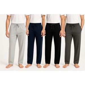 Men's Pajama Set – 4 Pack Ultra-Soft Sleepwear & Loungewear for Comfort and Relaxation - 1 of 4