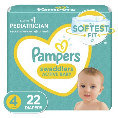 Image of Pampers Swaddlers Diapers Jumbo Pack - Size 4 - 22ct