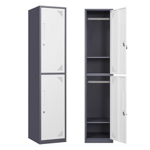 Mlezan 71" Metal Locker: Steel Storage for Bedroom, Gym, School, Office, or Garage.Ideal for Employee or Personal Use. - 1 of 4
