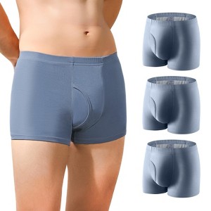CARER Incontinence Boxer for Men Bladder Leak Protection Washable Reusable - 8oz Heavy Absorbency 3pk - 1 of 4