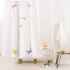 Deny Designs April Lane Art Simple Bow Monogram Shower Curtain - 2 of 3