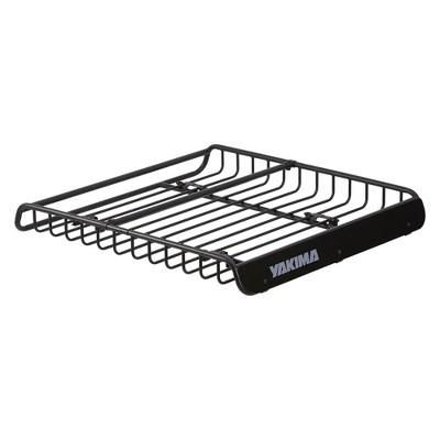 Yakima MegaWarrior Large Sized Heavy Duty Steel Cargo Basket Roof Rack with Universal Mounting Hardware for All Yakima StreamLine Crossbars, Black