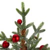 Northlight 1.5 FT Potted Pine with Red Ornaments Medium Artificial Christmas Tree â€“ Unlit - 3 of 4